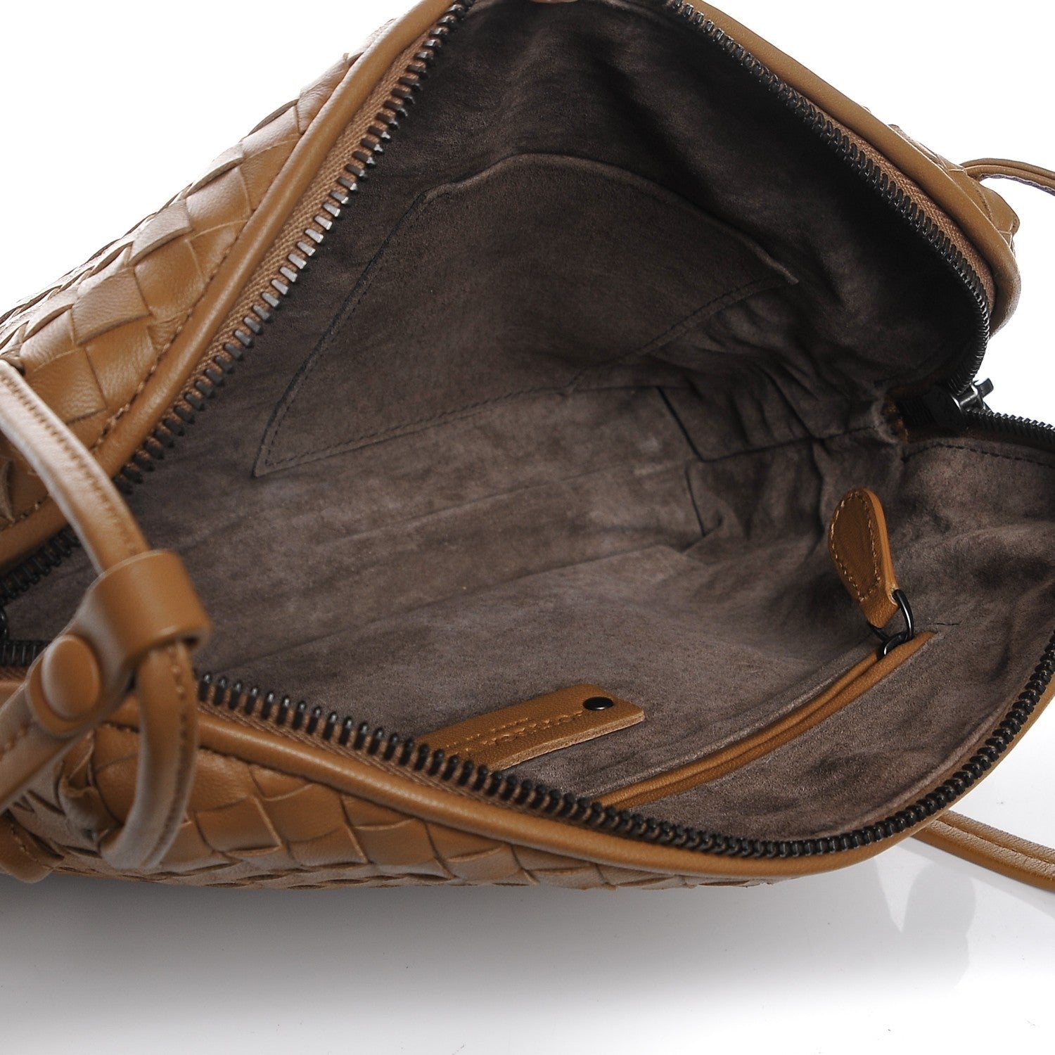 Bottega Veneta Nappa Intrecciato Pillow Crossbody Messenger Camel 5 of 6