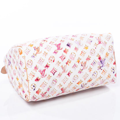 Louis Vuitton Watercolor Aquarelle Speedy 35 White 6 of 9