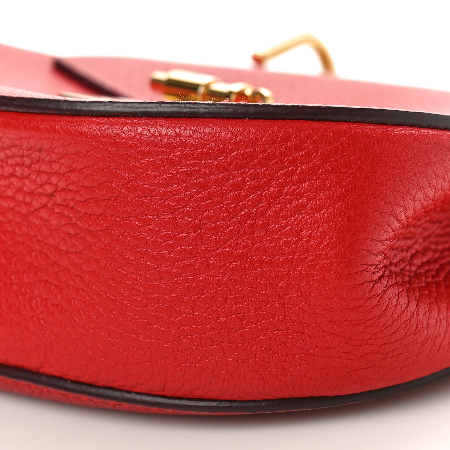 Chloe Grained Lambskin Mini Drew Shoulder Bag Plaid Red 9 of 9