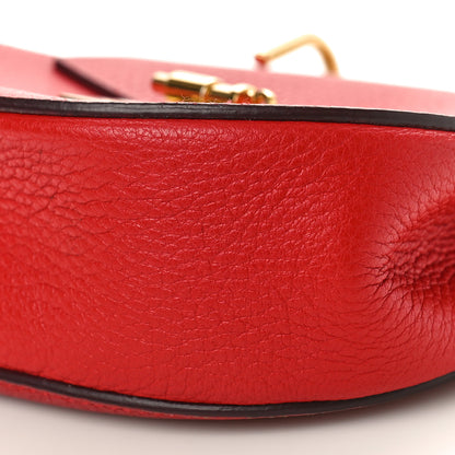 Chloe Grained Lambskin Mini Drew Shoulder Bag Plaid Red 9 of 9