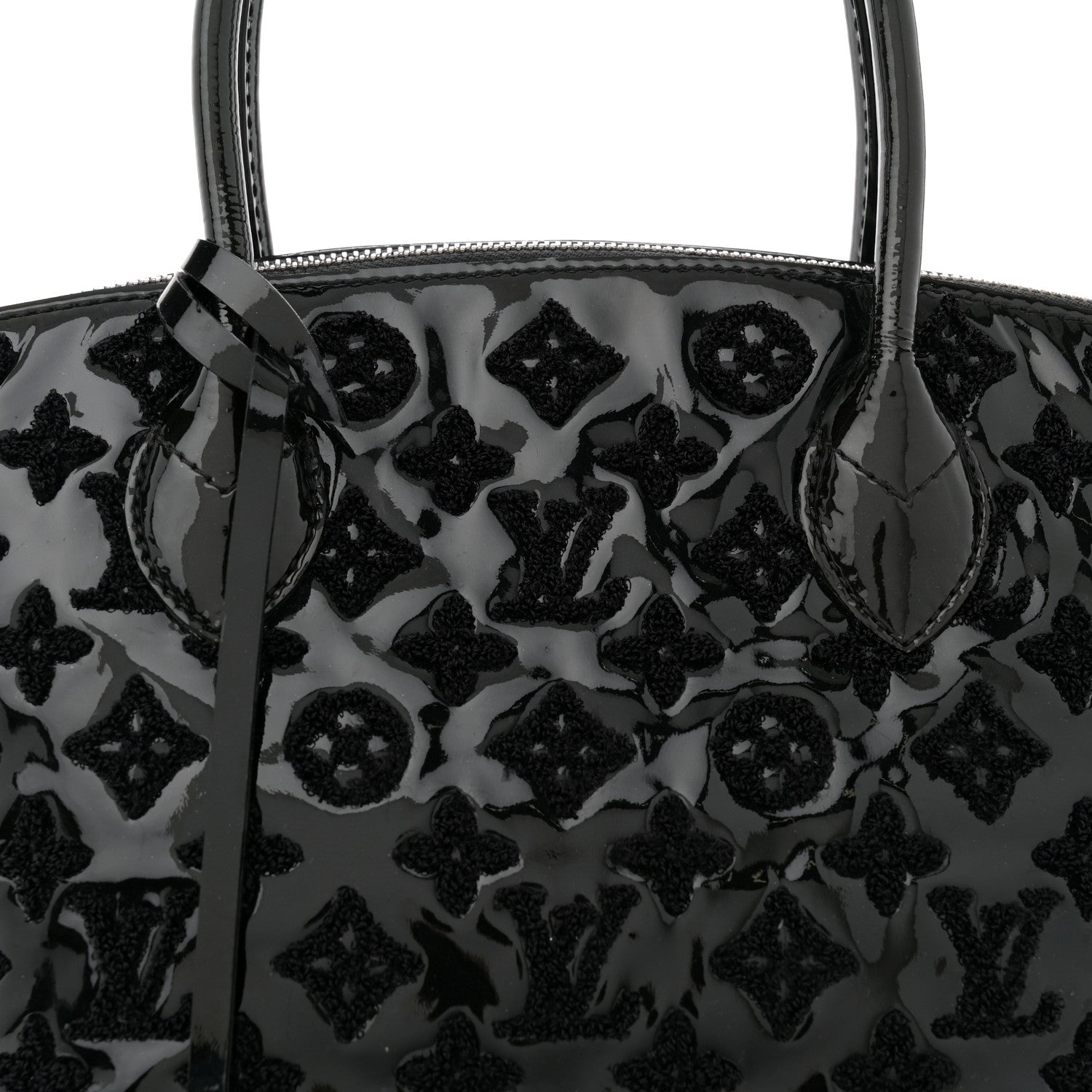 Louis Vuitton Patent Lambskin Fascination Lockit Black 7 of 10