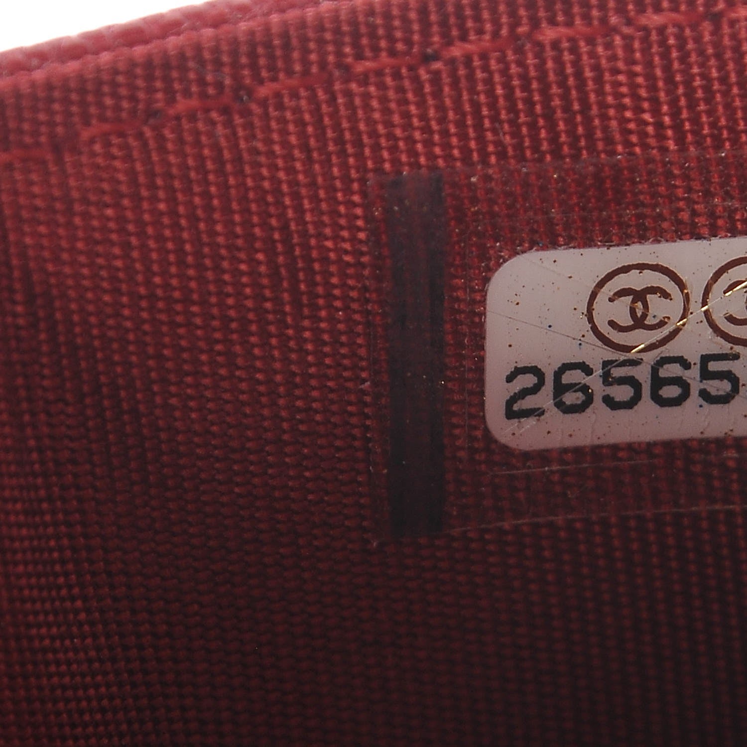 Chanel Caviar Quilted Boy Card Holder Red 8 of 9