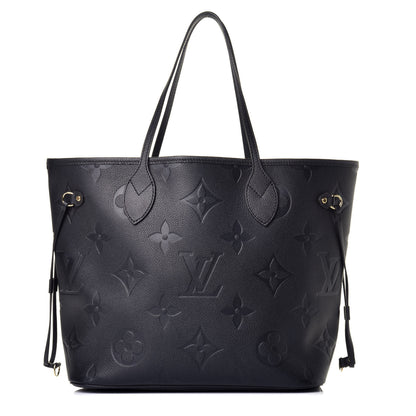 Louis Vuitton Empreinte Monogram Giant Neverfull MM Black 2 of 22