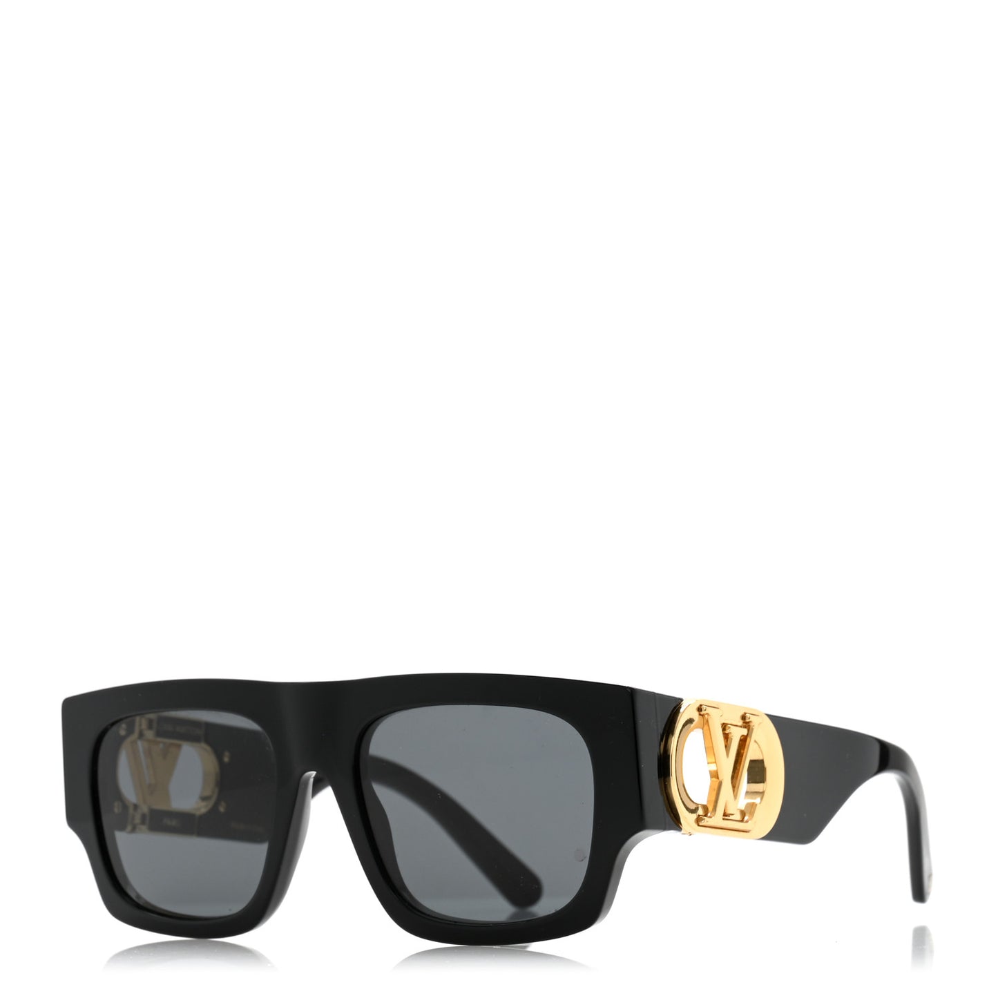 Acetate LV Link Square Sunglasses Z1478W Black