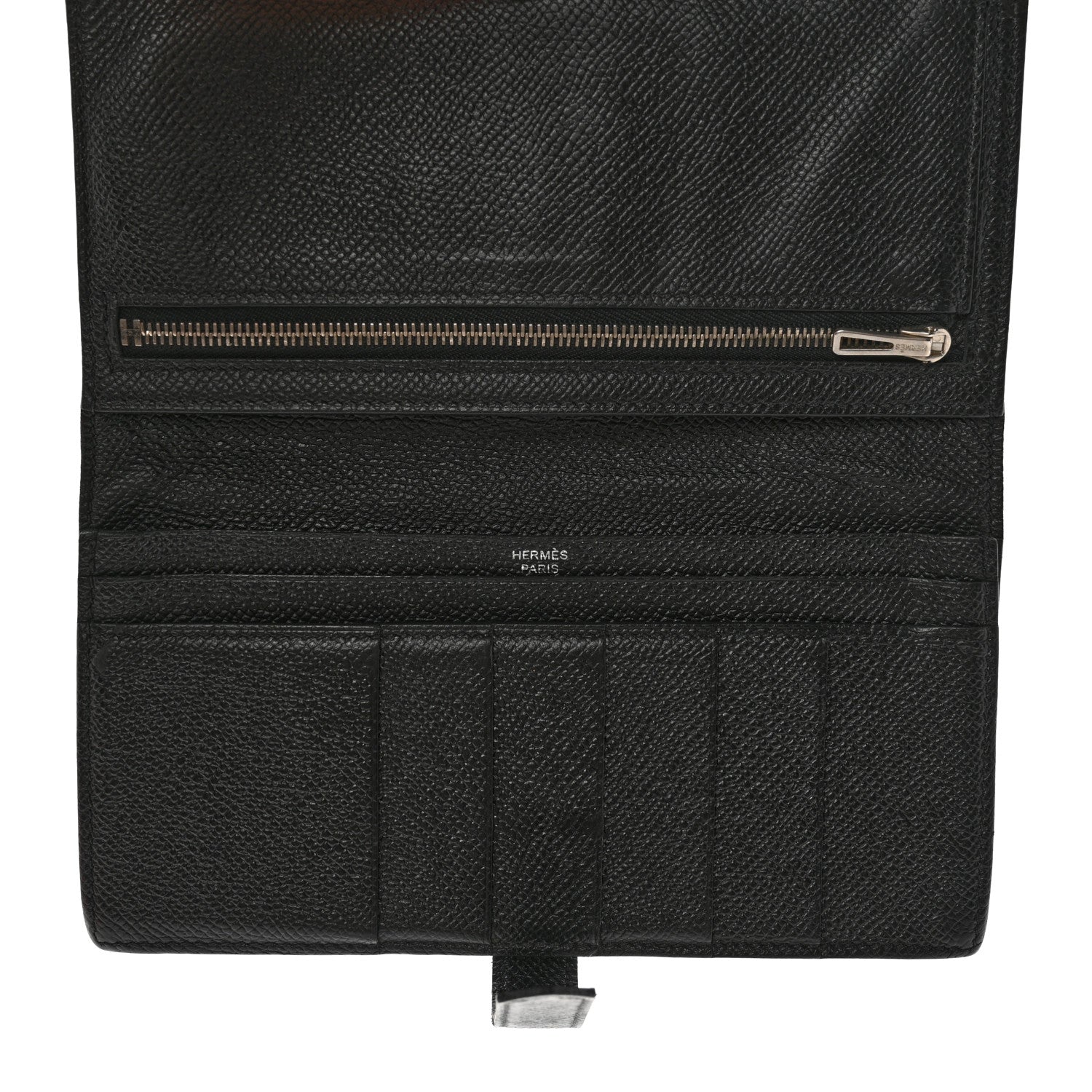 Hermes Epsom Bearn Gusset Wallet Black 5 of 17
