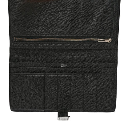 Hermes Epsom Bearn Gusset Wallet Black 5 of 17