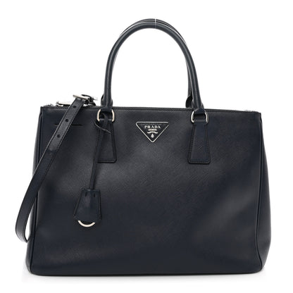 Prada Saffiano Medium Galleria Double Zip Tote Baltico 1 of 11