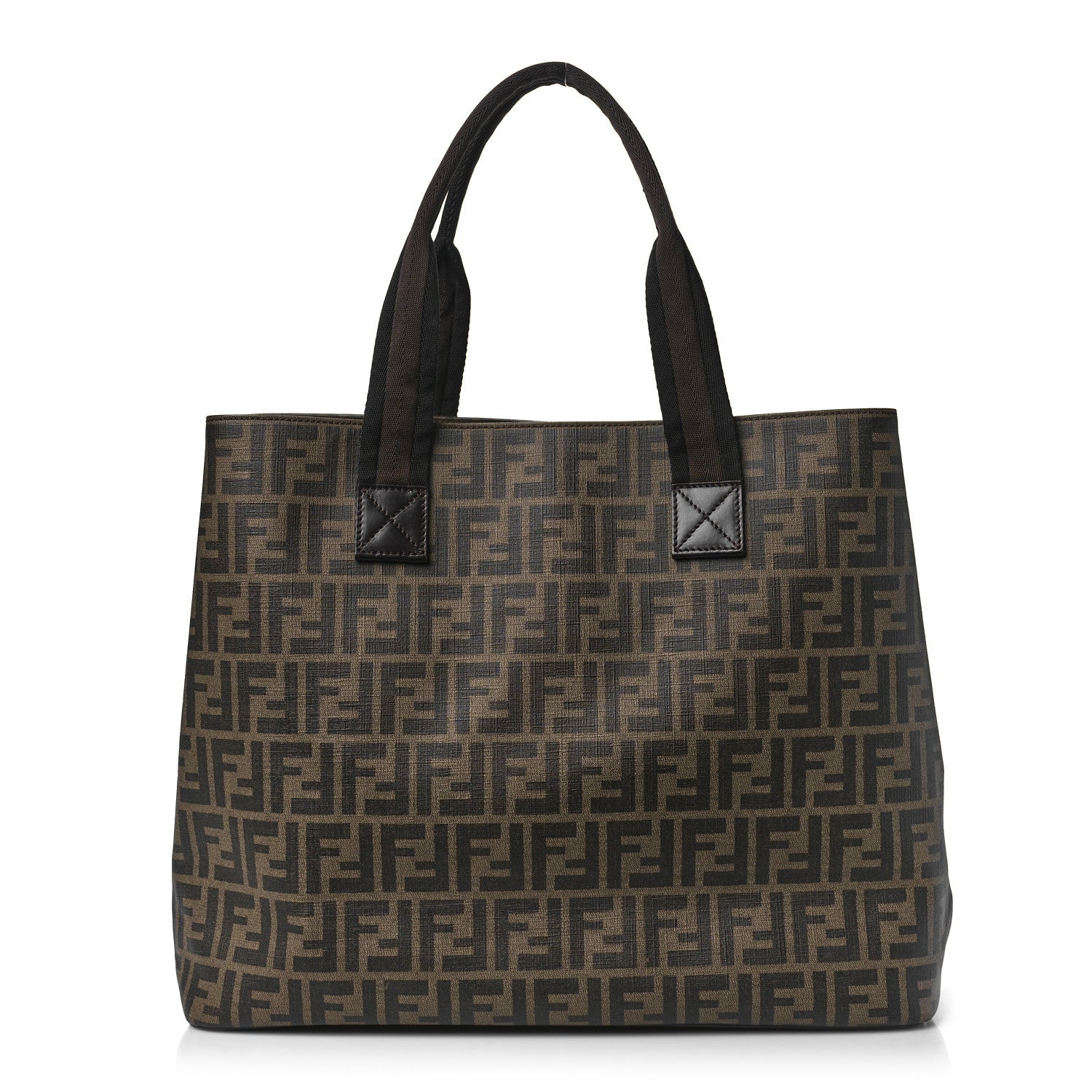 Fendi Zucca Spalmati Large Tote Tobacco 1 of 8
