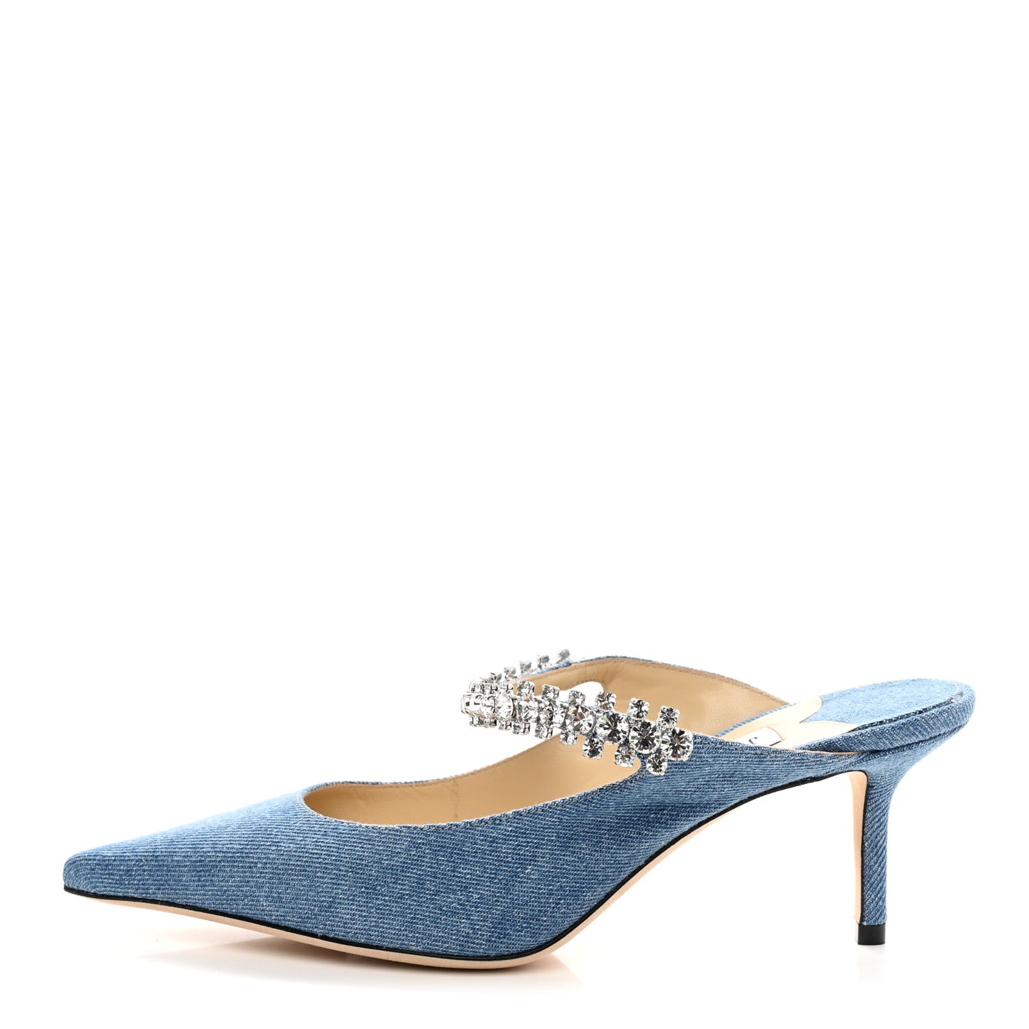 Denim Crystal Bing 65 Pumps 37.5 Blue