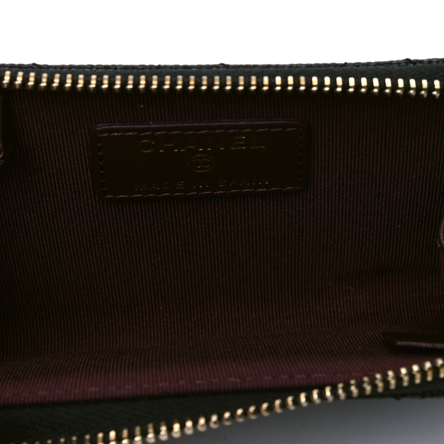 Chanel Caviar Quilted Zipped Key Holder Case Black 4 of 5
