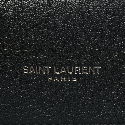 Saint Laurent Sheepskin Matelasse Chevron Monogram Monochrome Large College Satchel Black 6 of 10