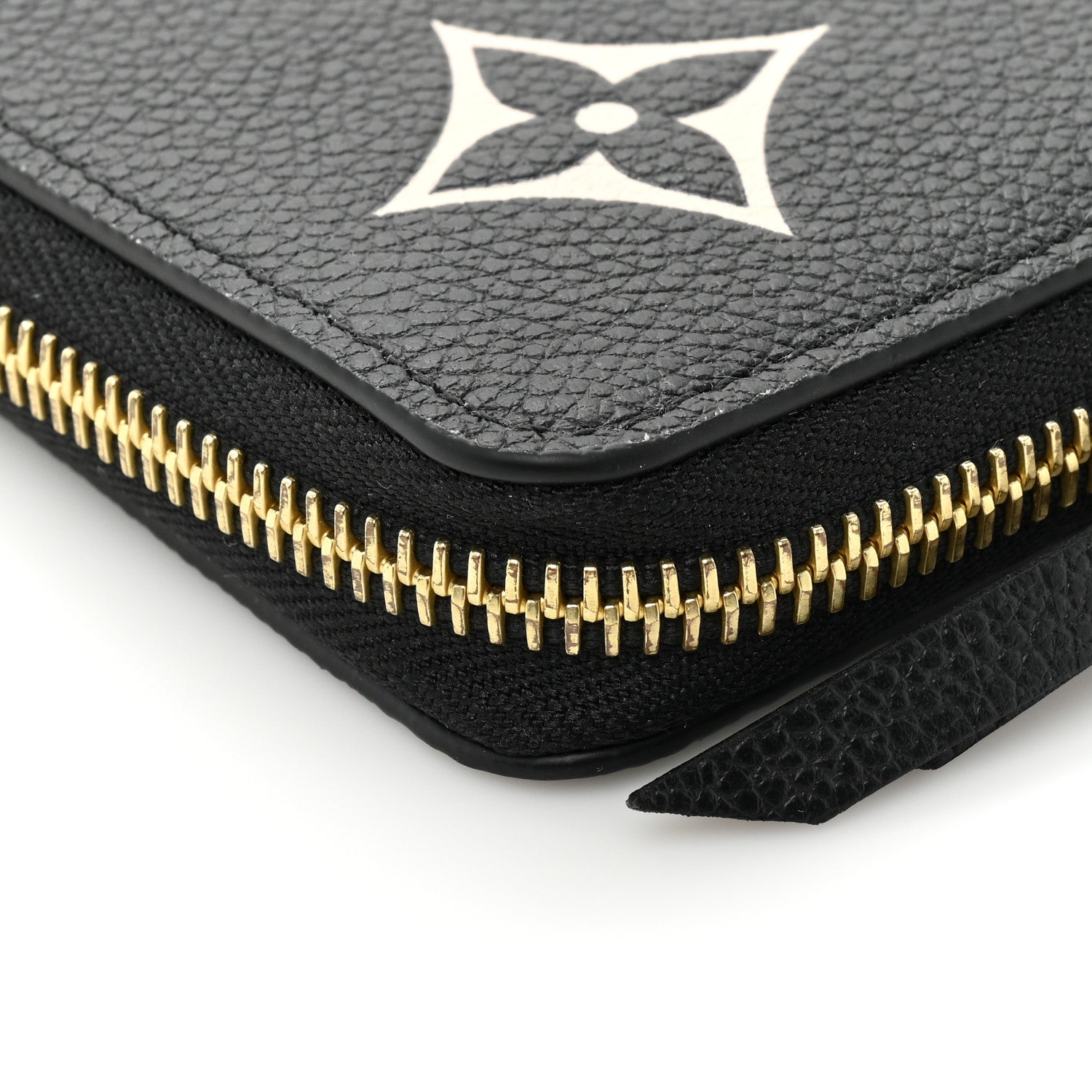 Louis Vuitton Empreinte Monogram Giant Clemence Wallet Black Beige 13 of 17