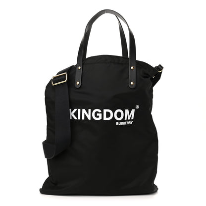 Burberry Nylon Calfskin Kingdom Print Tote Black 1 of 8