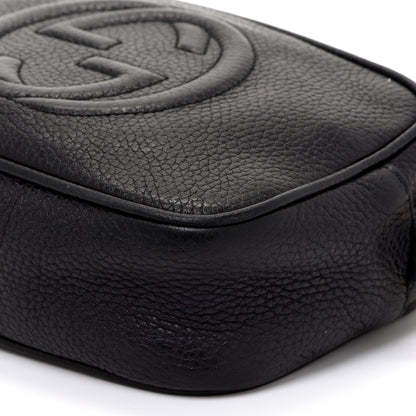 Gucci Pebbled Calfskin Mini Soho Disco Bag Black 9 of 11