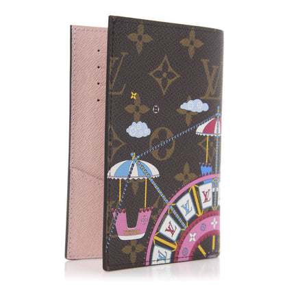 Louis Vuitton Monogram 2020 Christmas Animation Big Wheel Passport Cover Rose Ballerine 2 of 5