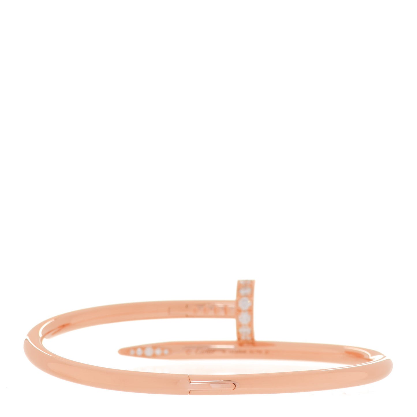 18K Pink Gold Diamond Juste Un Clou Bracelet 16