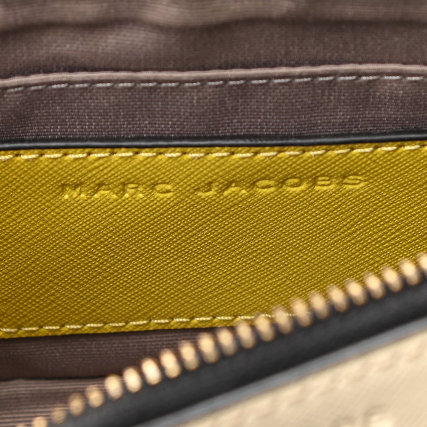 Saffiano Small Snapshot Camera Bag Yellow