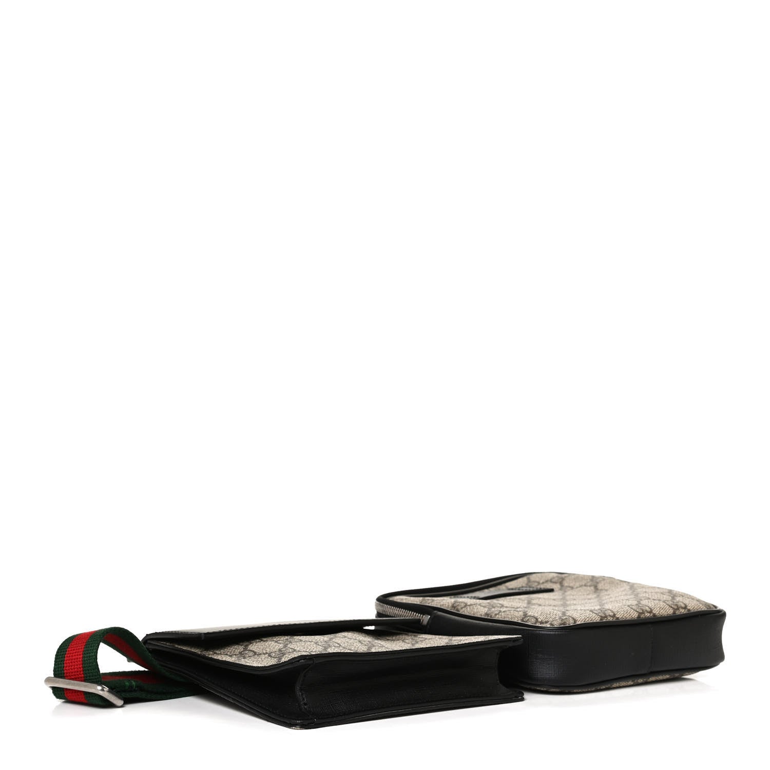 Gucci GG Supreme Monogram Web Belt Bag Black 4 of 14
