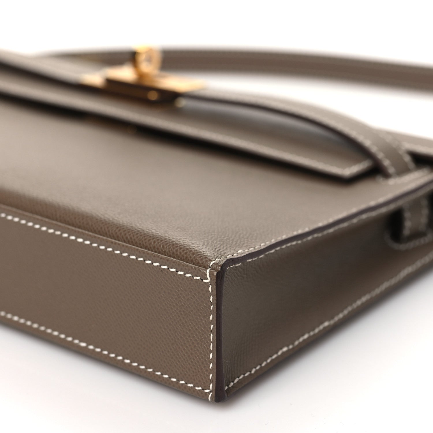 Hermes Madame Calfskin Kelly Elan Etoupe 10 of 11