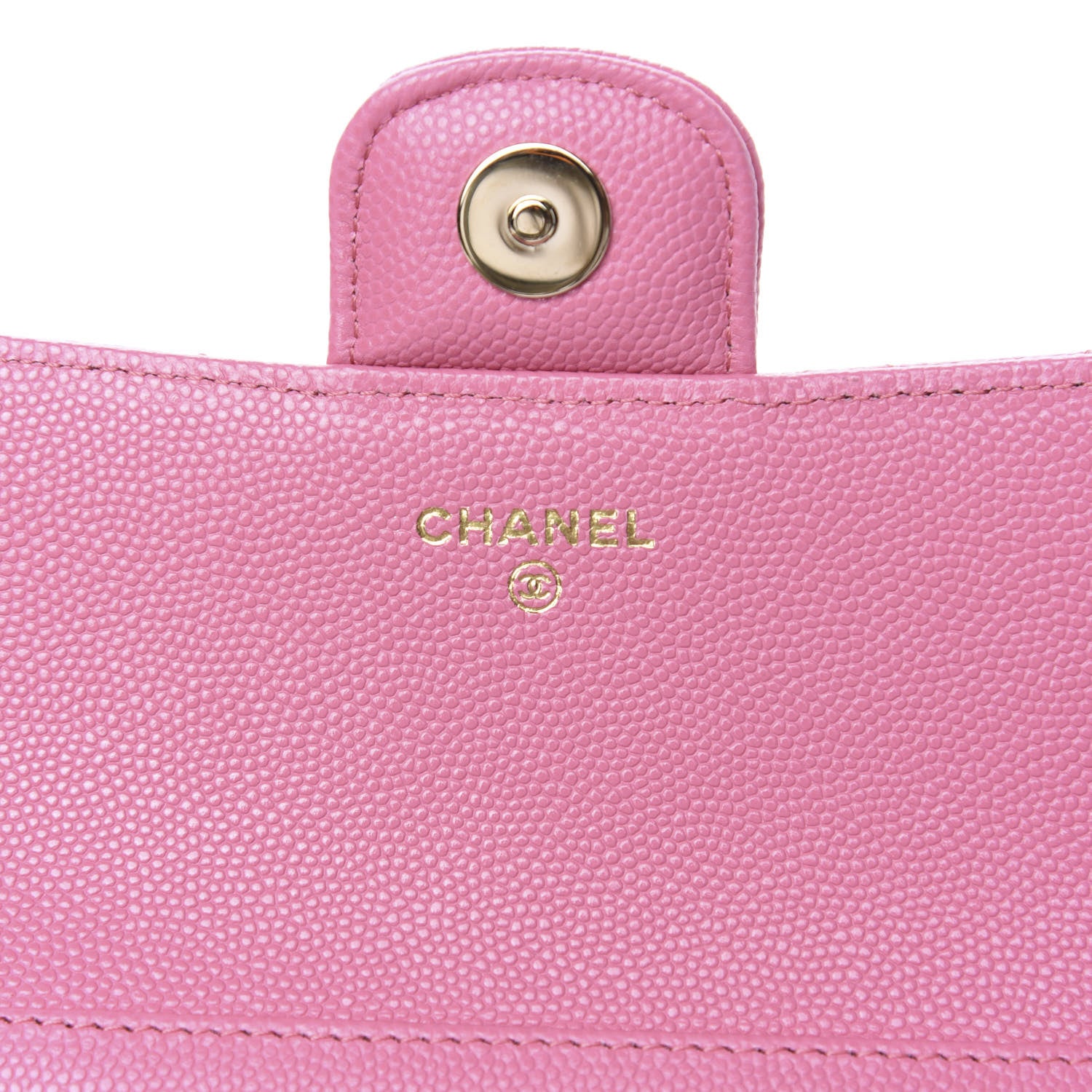 Chanel Caviar Quilted Glasses Case With Chain Pink 6 of 8