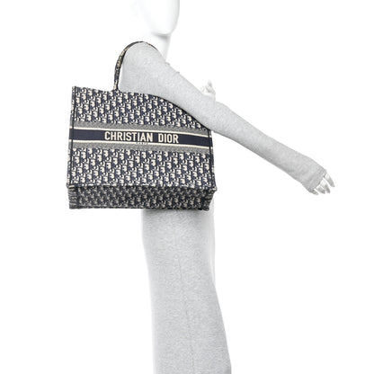 Christian Dior Oblique Large Book Tote Blue Multicolor 2 of 15