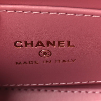 Chanel Tweed Quilted Mini Nano Kelly Shopper Pink 6 of 10