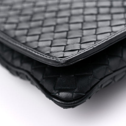 Bottega Veneta Nappa Intrecciato Crossbody Messenger Flap Black 7 of 17