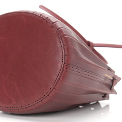 Mansur Gavriel Vegetable Tanned Calfskin Pleated Mini Bucket Bag Borbo 10 of 10