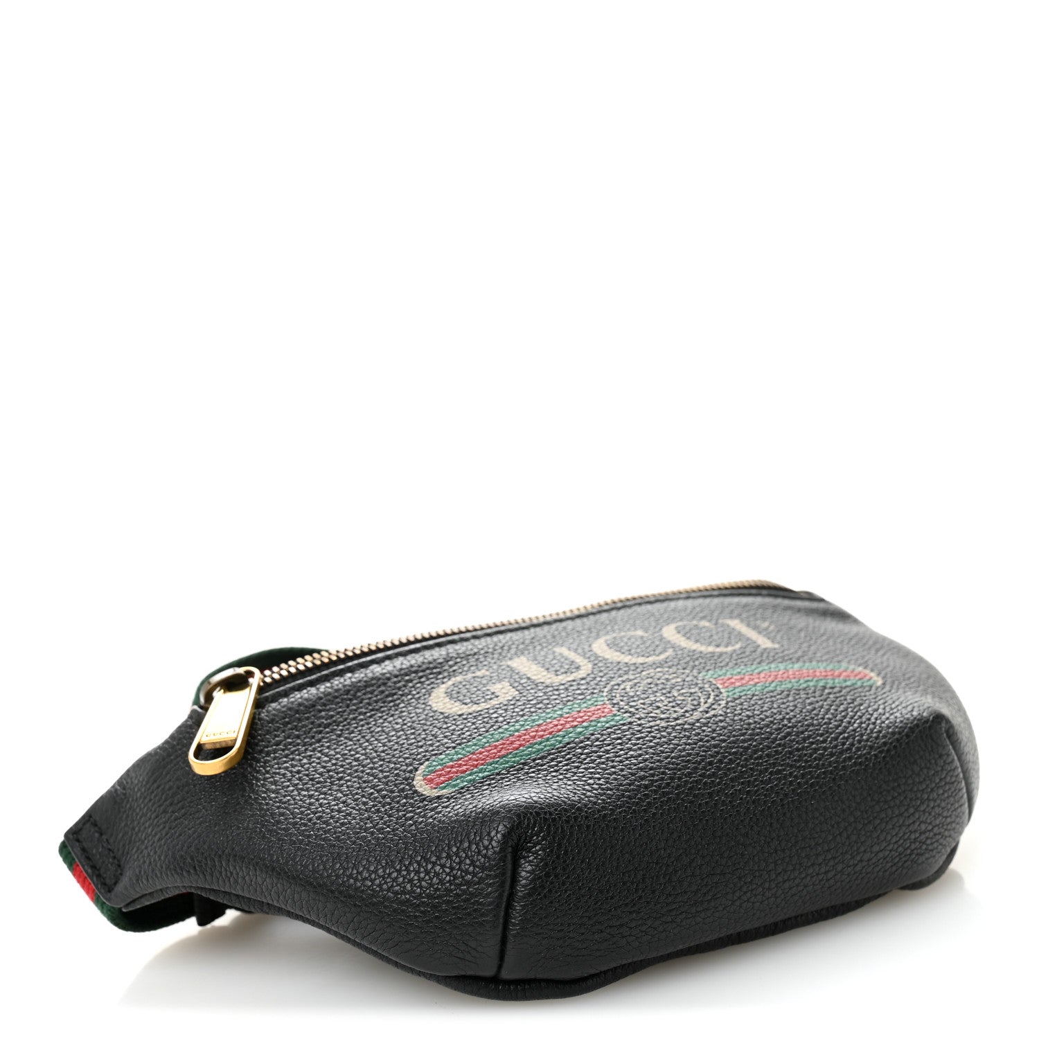 Gucci Grained Calfskin Small Logo Belt Bag Black 4 of 10