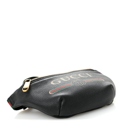 Gucci Grained Calfskin Small Logo Belt Bag Black 4 of 10