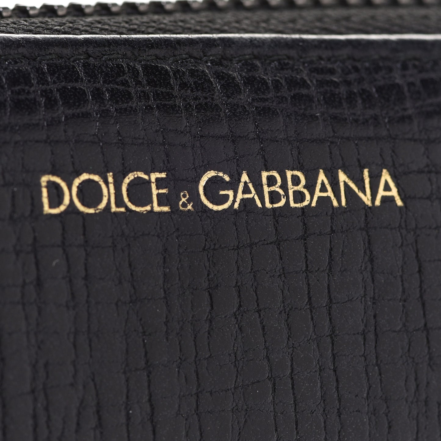 Dauphine Family Patch Zip Around Wallet Black