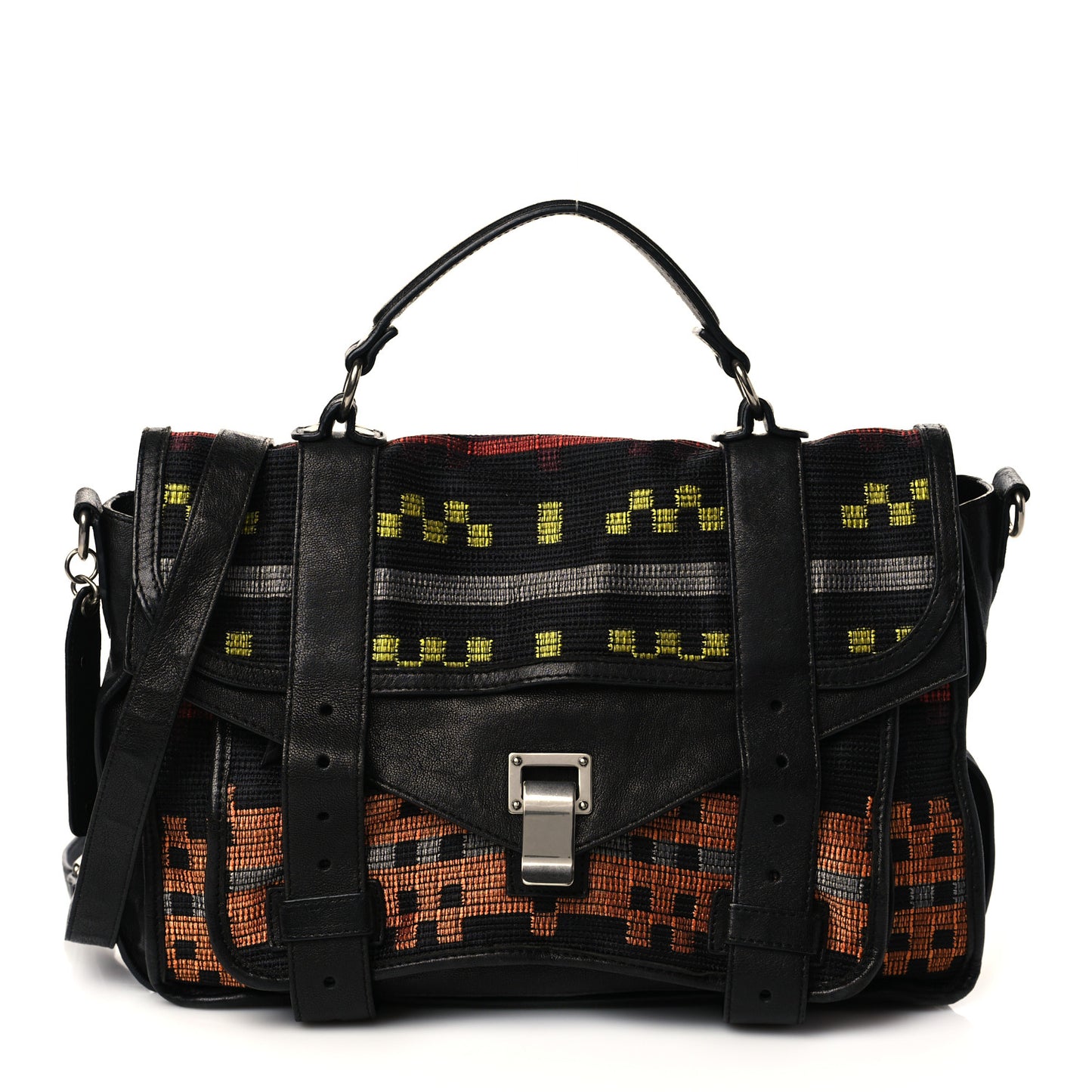 Jacquard Lambskin Medium PS1 Satchel Multicolor