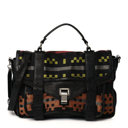 Proenza Schouler Jacquard Lambskin Medium PS1 Satchel Multicolor 1 of 5