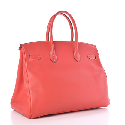 Hermes Epsom Candy Birkin 35 Rose Jaipur Gold 3 of 35