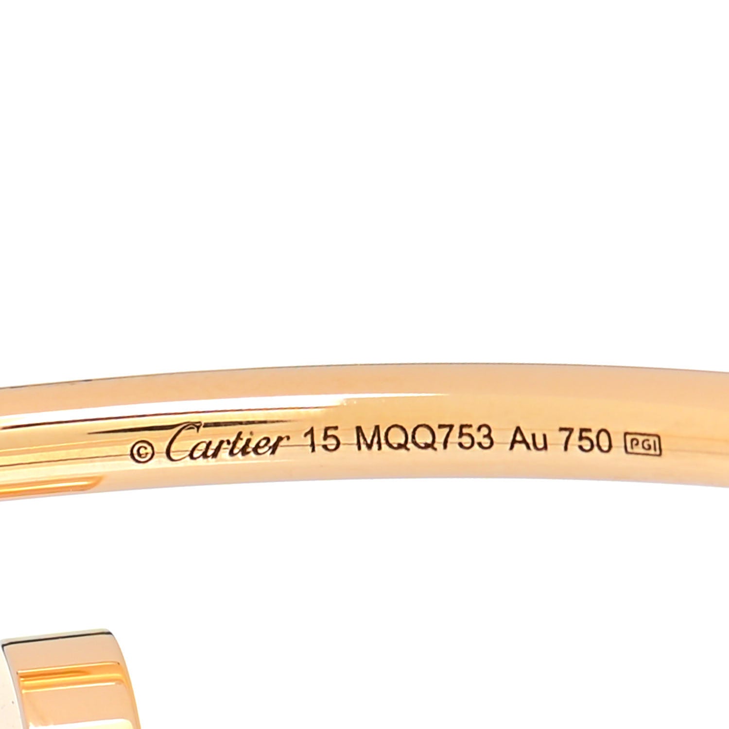 Cartier 18K Yellow Gold Small Juste Un Clou Bracelet 15 4 of 5