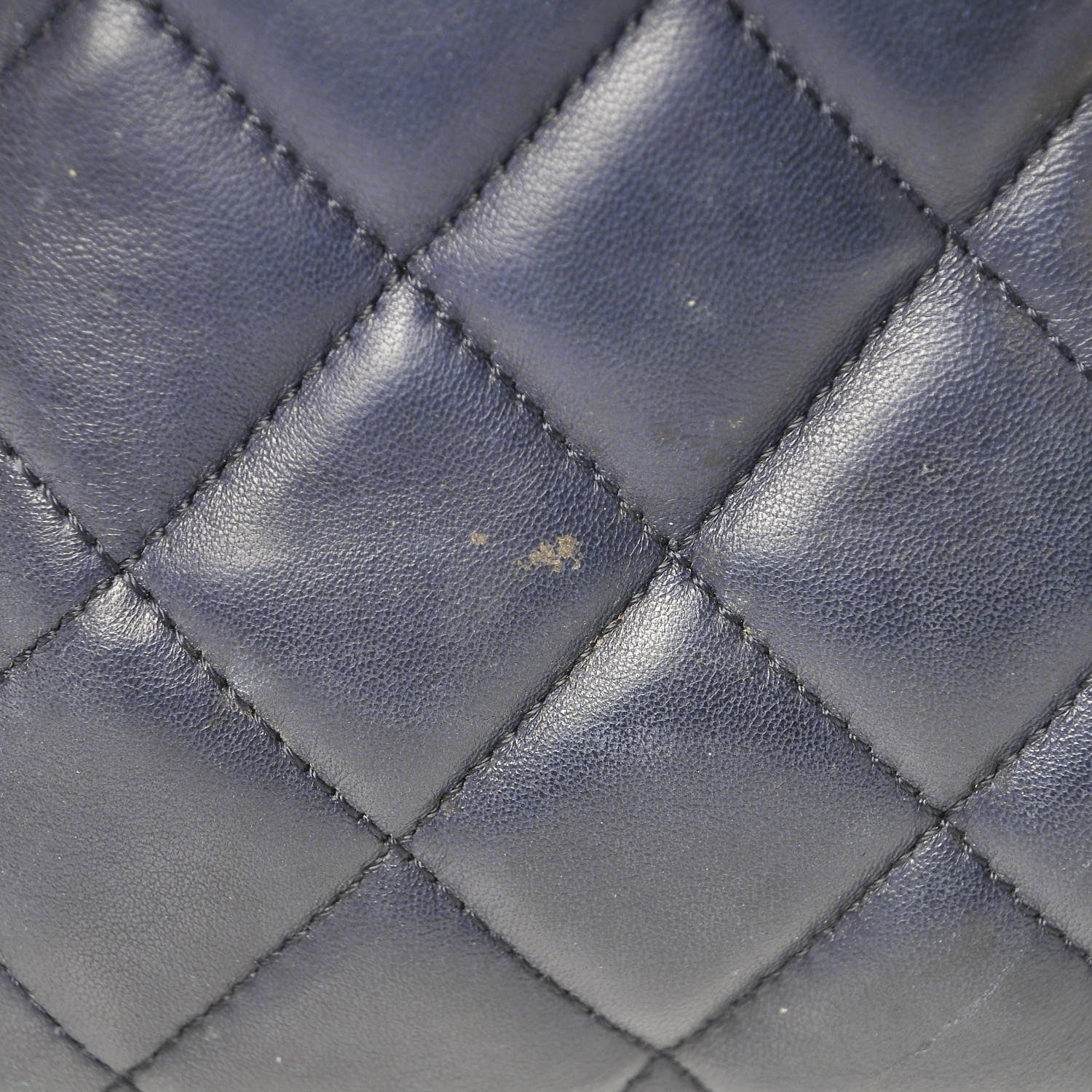 Chanel Lambskin Quilted Daily Zippy Crossbody Navy 9 of 9