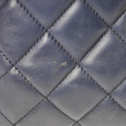 Chanel Lambskin Quilted Daily Zippy Crossbody Navy 9 of 9