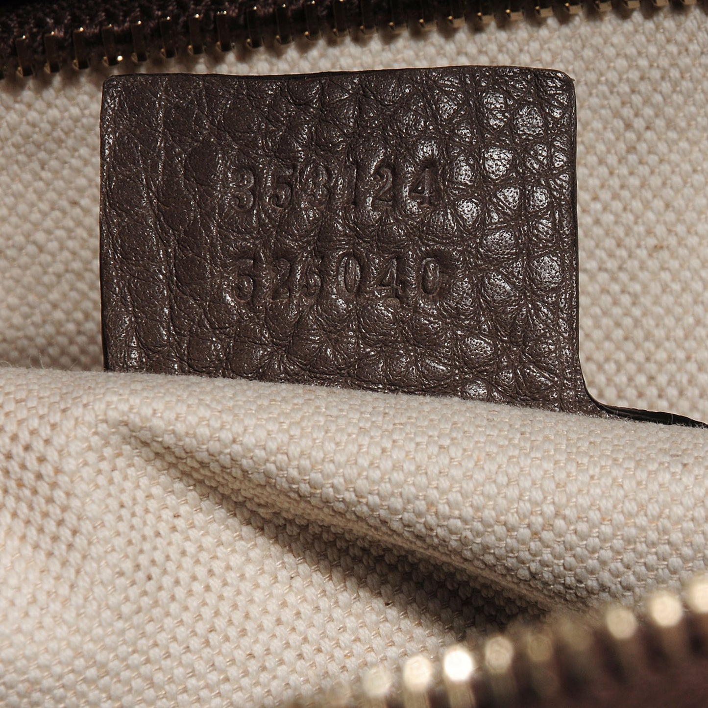 Leather Bamboo Medium Boston Bag Taupe