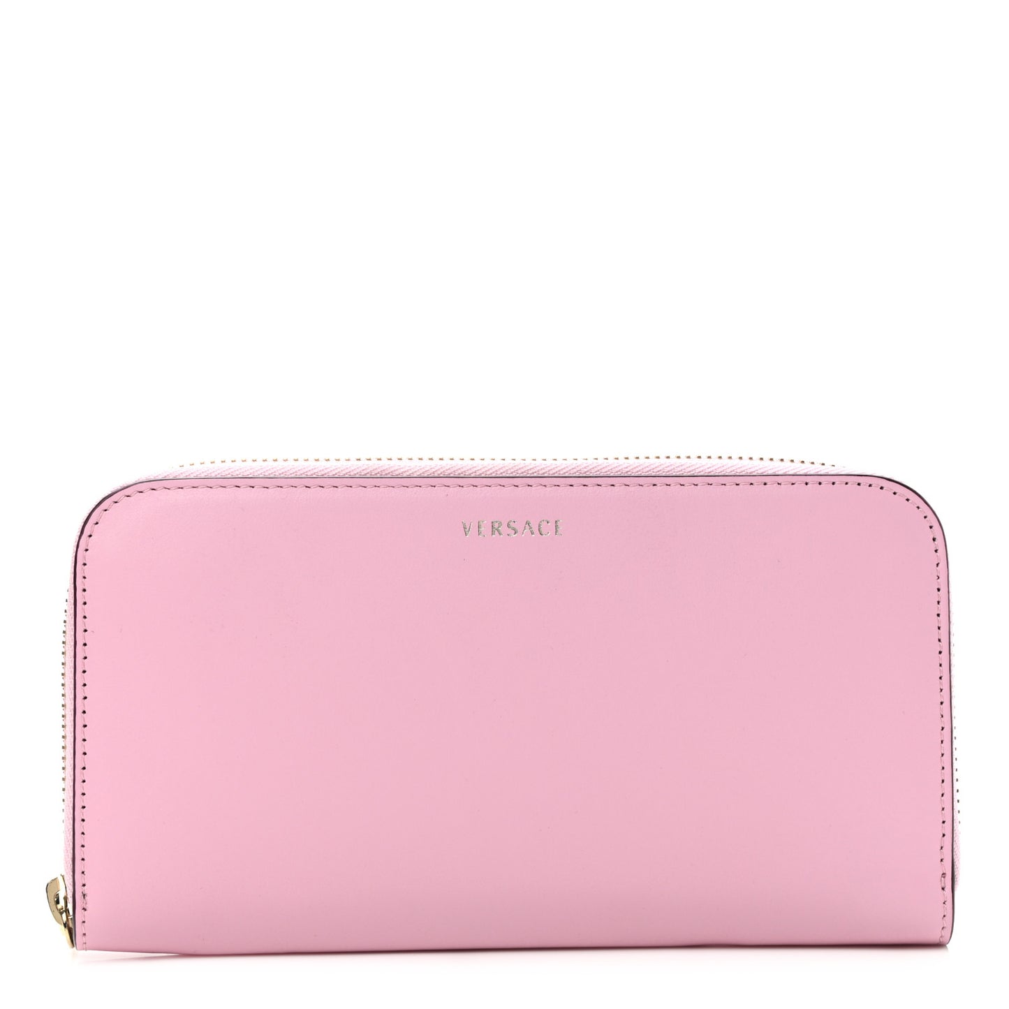 Nappa Zip Around Wallet Pink