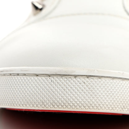 Christian Louboutin Calfskin Womens F.A.V Fique A Vontade Flat Sneakers 41 White 9 of 10