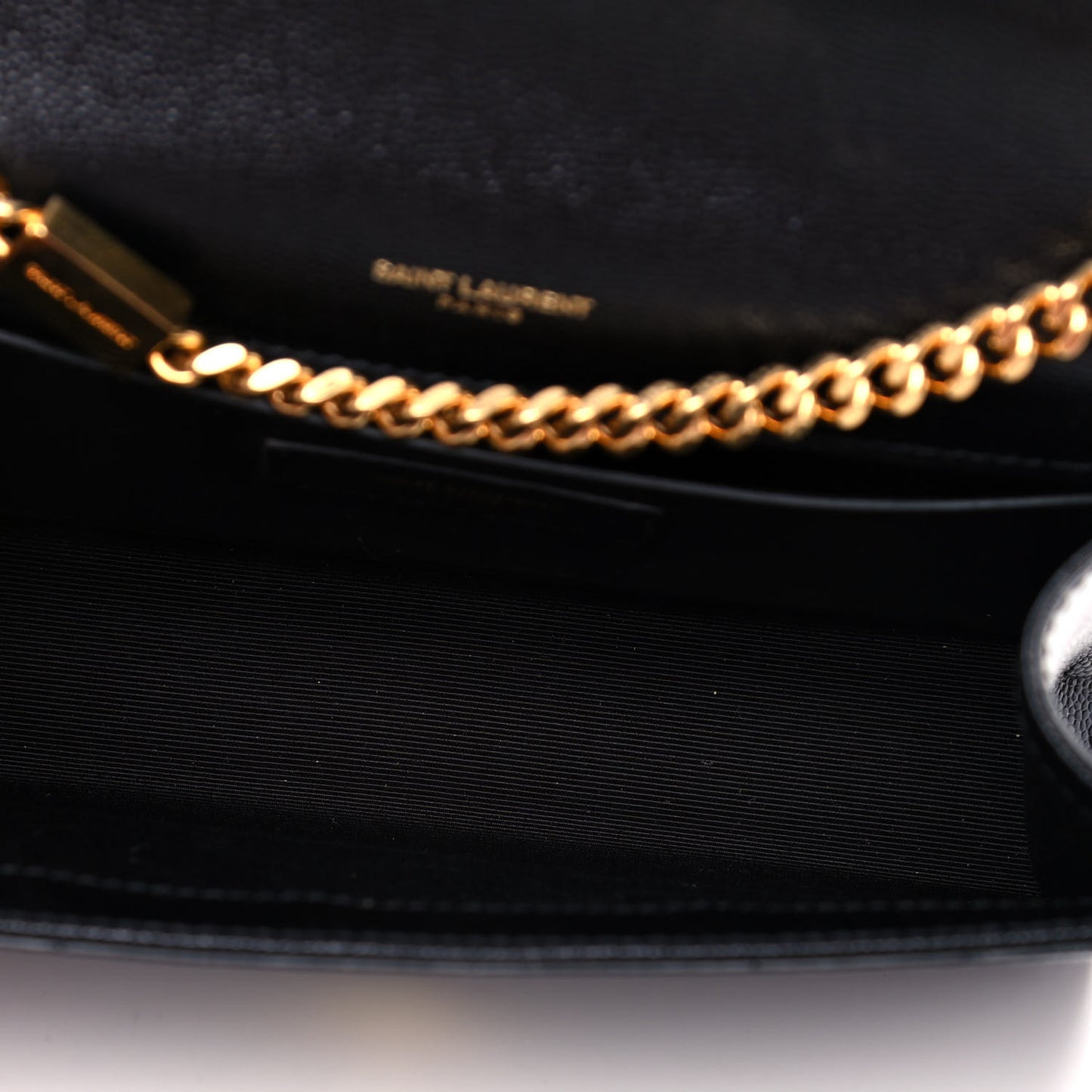 Grain De Poudre Medium Classic Monogram Kate Satchel Black