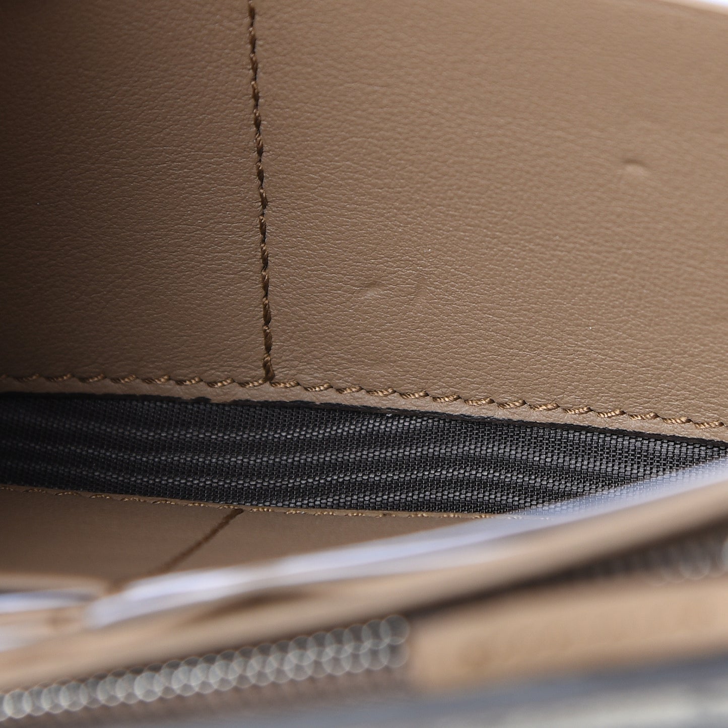 GG Supreme Monogram Dionysus Chain Clutch Wallet Beige Taupe