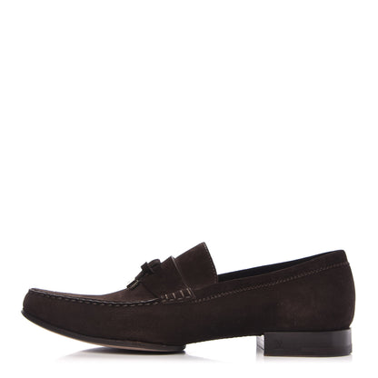Louis Vuitton Suede Calfskin Mens Moccasin Loafers 8.5 Brown 1 of 8