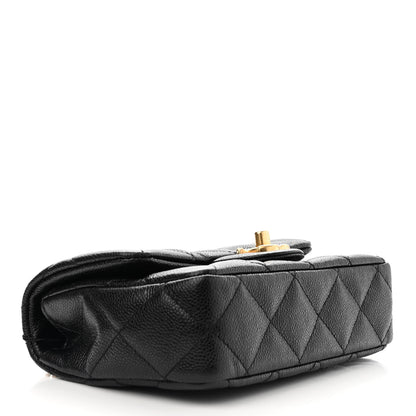 Chanel Caviar Quilted Mini Sweetheart Rectangular Flap Black 4 of 11