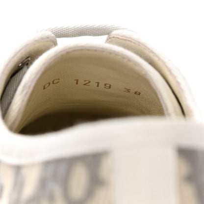 Christian Dior Canvas Oblique Walk'N'Dior Low Top Sneakers 38 Grey Stone 8 of 8