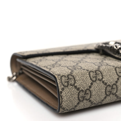 Gucci GG Supreme Monogram Mini Dionysus Chain Wallet Beige Taupe 8 of 11