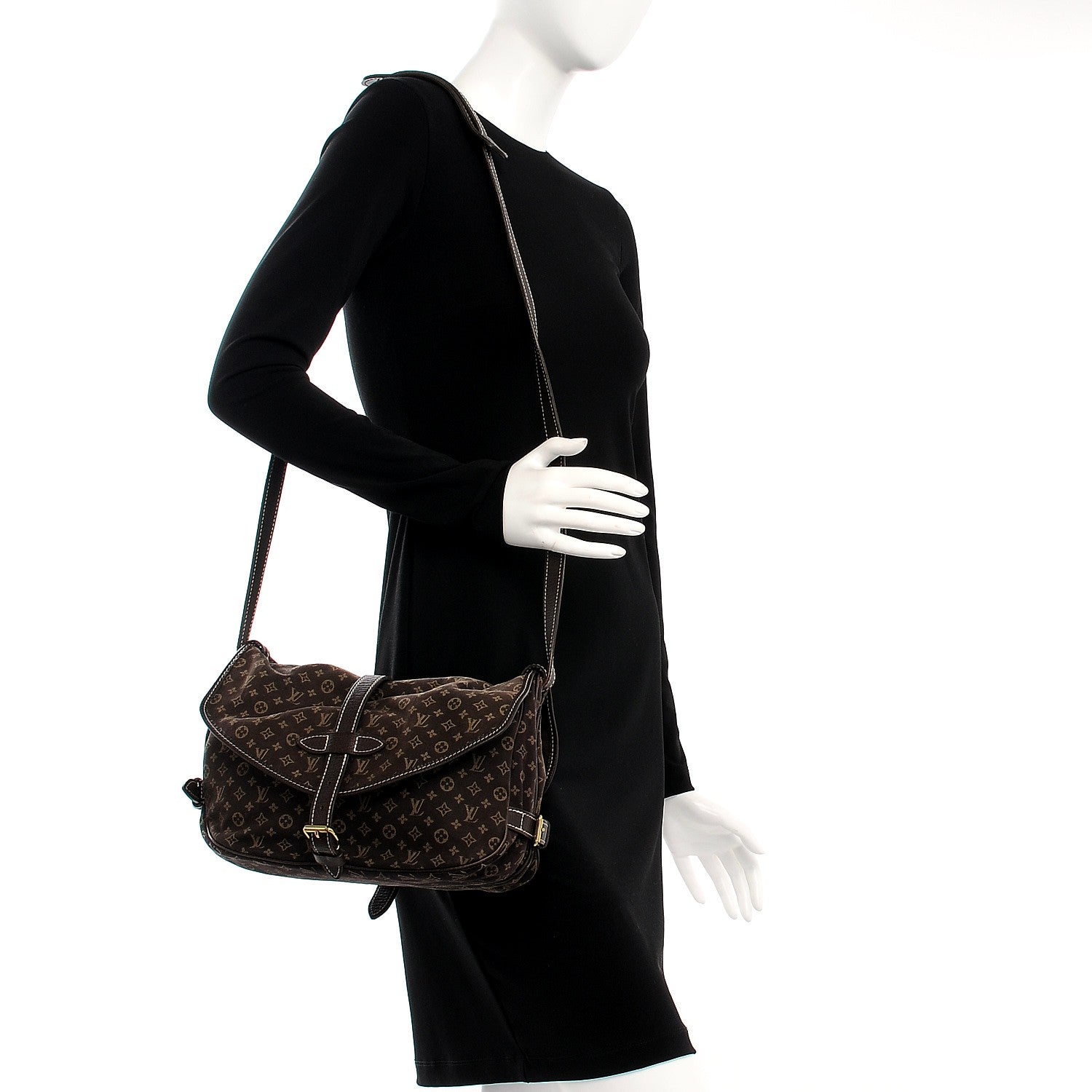 Louis Vuitton Monogram Idylle Saumur MM Fusain 2 of 14