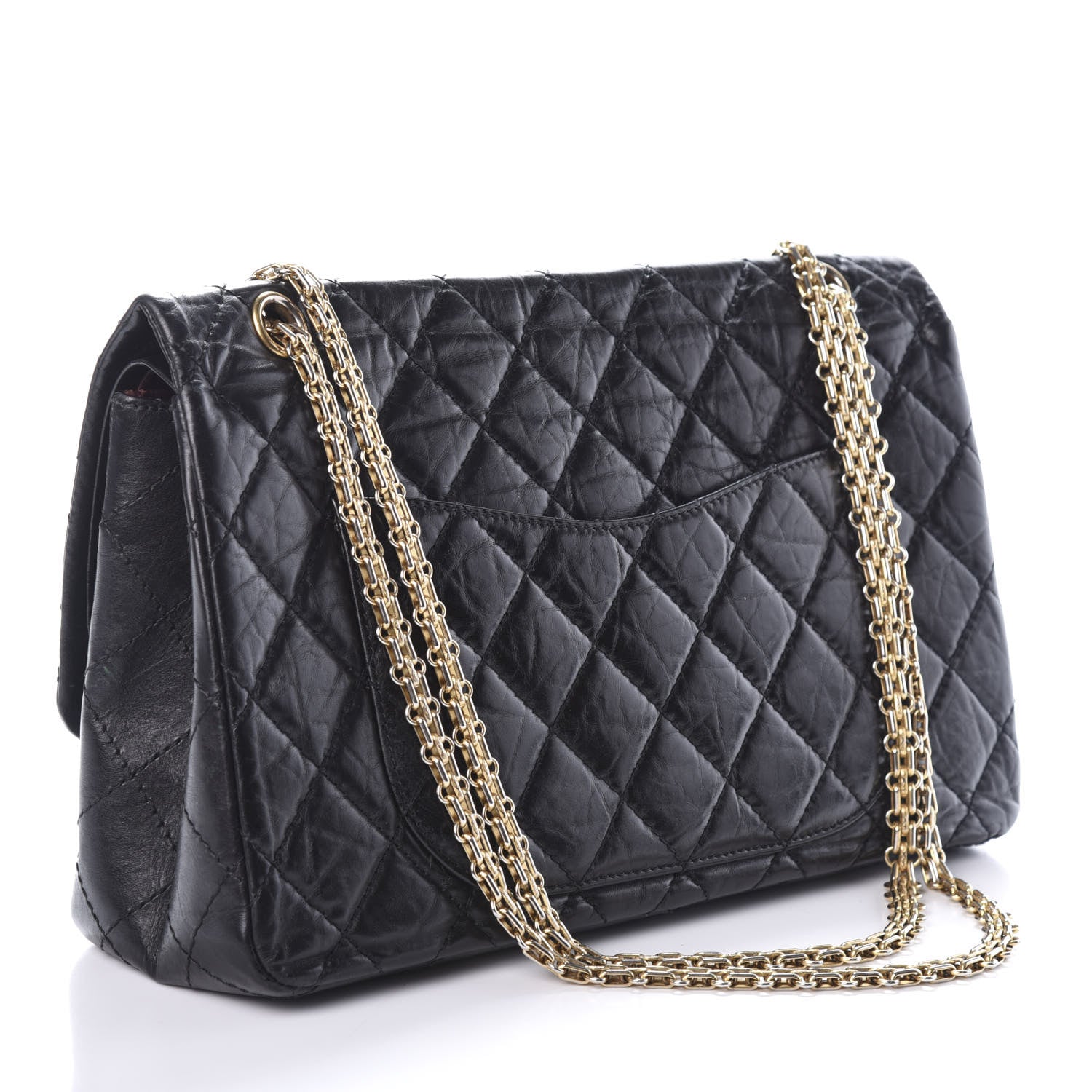 Chanel Aged Calfskin Quilted 2.55 Reissue 227 Flap Black 3 of 9