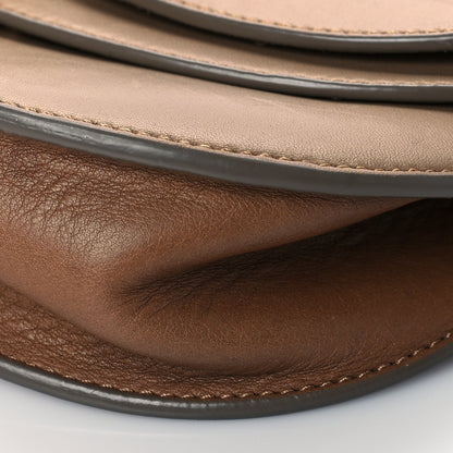 Chloe Calfskin Georgia Crossbody Bag Chestnut Cream 12 of 13