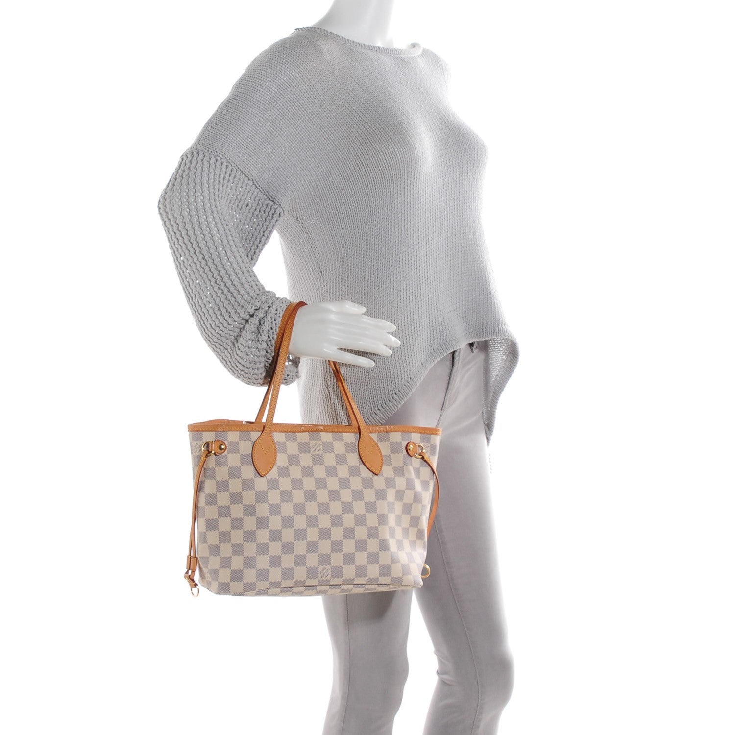 Louis Vuitton Damier Azur Neverfull PM 2 of 7